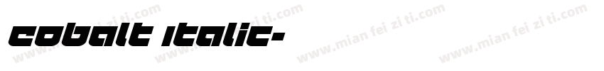 Cobalt Italic字体转换